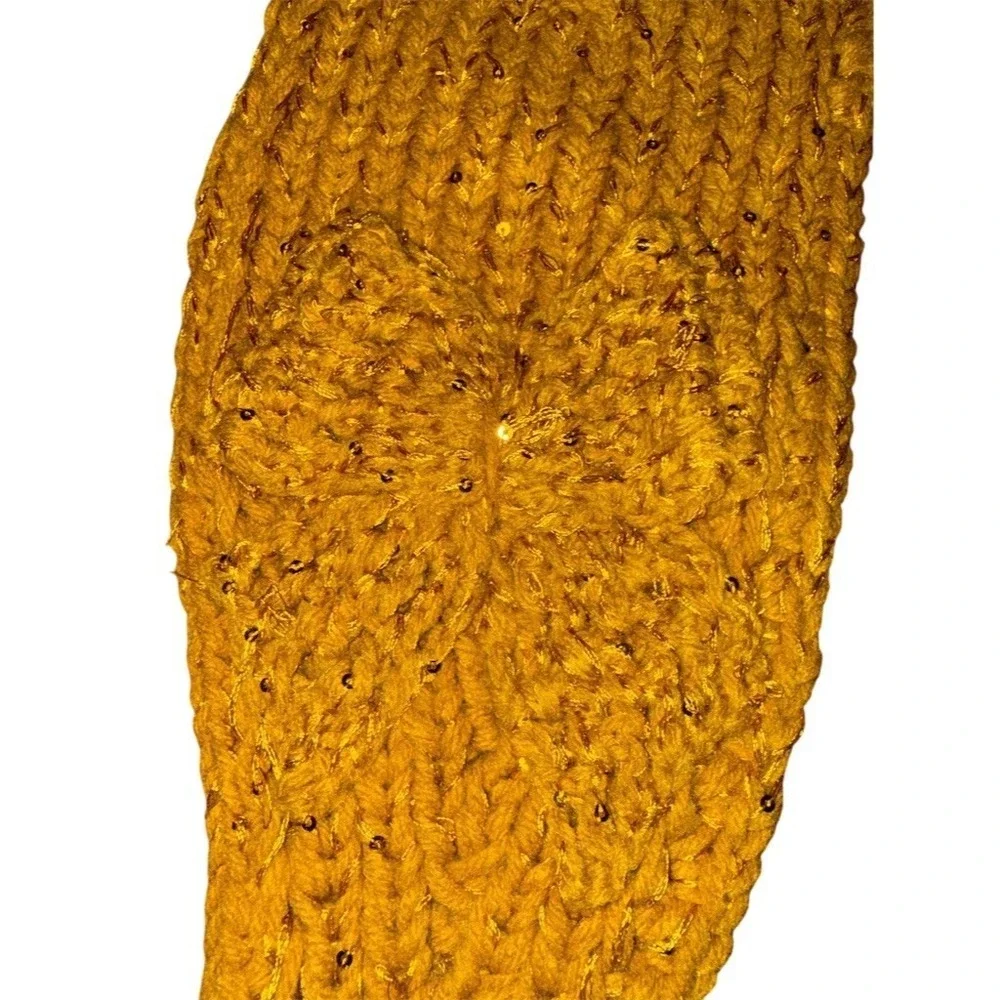 C.C Exclusives Women Chunky Knit Headband Ear Warmer Gold Sequin Twist lot of 12